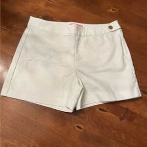 Lilly Pulitzer Cream Shorts with Gold Button